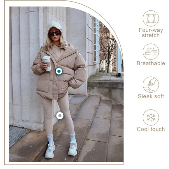 Nwt groteen fleece lined Leggings L/xl (J45) - Picture 5 of 5